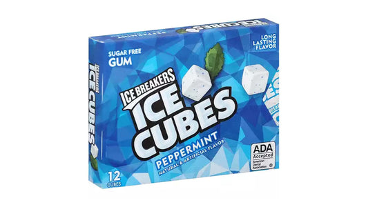 Ice Breakers Peppermint Cubes Sugar Free Gum - 12ct