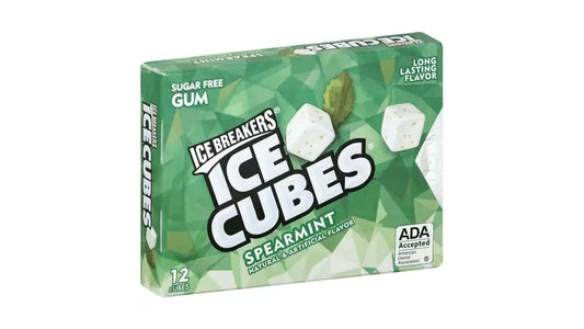 Ice Breakers Spearmint Cubes Sugar Free Gum - 12ct