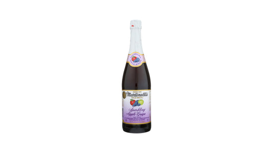 Martinelli's Gold Medal Sparkling Apple Grape 100% Juice 25.4 Fl Oz Glass Bottle