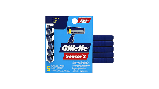 Gillette Sensor2 Disposable Razor 5 Ct Carded Pack