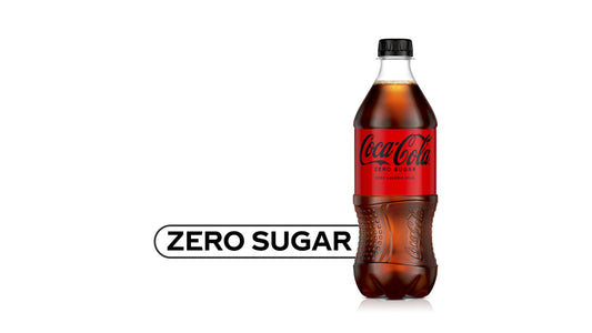 Coca-Cola Coke Zero Sugar Diet Soda Soft Drink, 20 Fl Oz