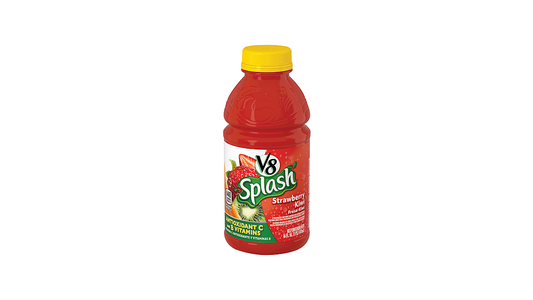 V8 Splash Strawberry Kiwi Flavored Juice Beverage, 16 Fl Oz Bottle