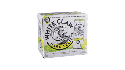 White Claw 6 Pack Spiked Natural Lime Hard Seltzer