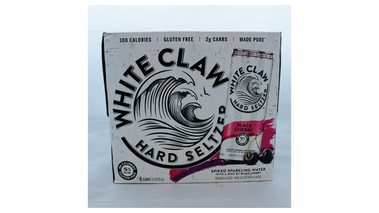 White Claw Hard Seltzer Black Cherry 6 Pack Cans