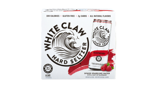 White Claw 6 Pack Spiked Raspberry Hard Seltzer