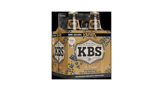 Founders KBS, Bourbon Barrel Aged Imperial Stout, 4 Pack, 12 FL OZ Cans