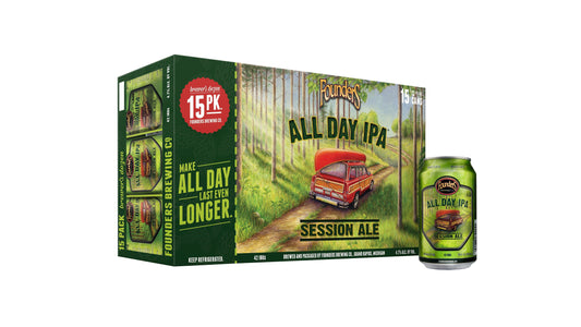 Founders Beer, Session Ale, All Day IPA, 15 Pack