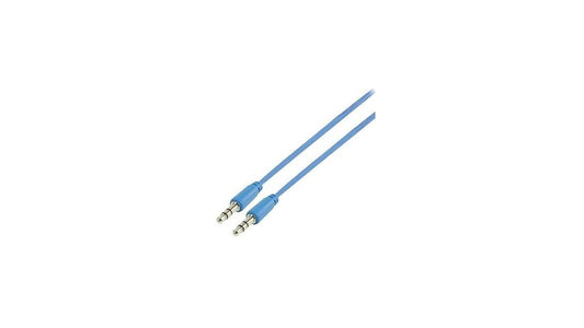 ‎Griffin Technology Griffin 3.5mm Male To Male Stereo Audio Aux Audio Cable, 3Ft, Compatible With Home Theater, iPods, iPhones, iPads (3ft, Blue)