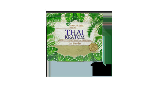 Remarkable Herbs Kratom Powder Green Vein Thai 1oz