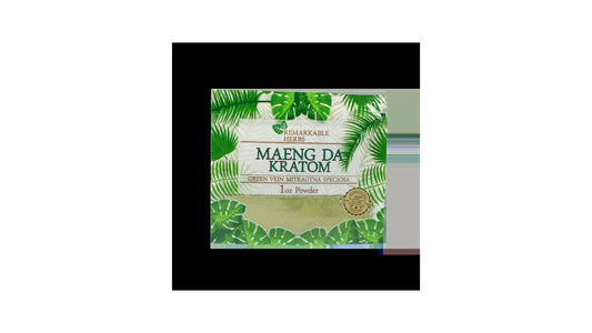 Kratom Remarkable Herbs Powder -1oz-Green Vein Maeng Da