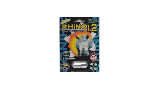 Rhino 12 Platinum 6000 Pill Male Sexual Performance Enhancer