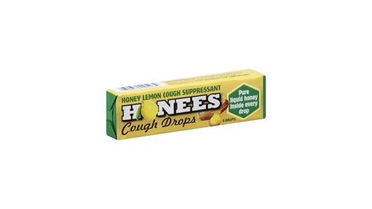 Honees Honey Lemon Cough Drops 9 Pc Stick