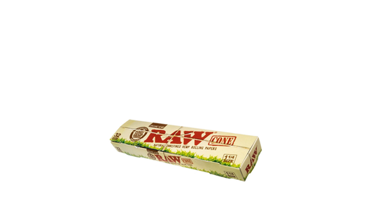 RAW Organic Hemp 1 1/4 Pre-rolled Single Pack Cones - 32ct