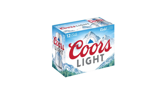 Coors Light Lager - 12 Pack 12oz Cans