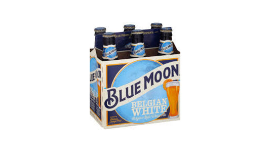 Blue Moon Belgian White Wheat Ale Beer - 6pk/12 Fl Oz Bottles