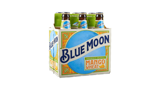 Blue Moon Mango Wheat Ale Beer, 6 Pack, 12 Fl. Oz. Bottles, 5.4% ABV