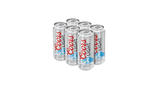 Coors Light Lager Beer, 6 Pack, 16 Fl. Oz. Cans, 4.2% ABV
