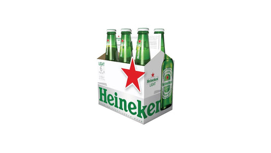 Heineken Light Lager Beer, 6 Pack, 12 Fl Oz Bottles