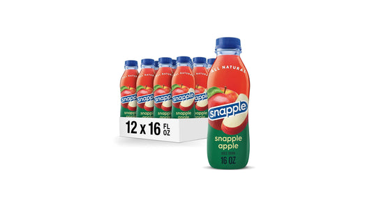 Snapple Apple Juice Drink, 16 Fl Oz Recycled Plastic Bottle