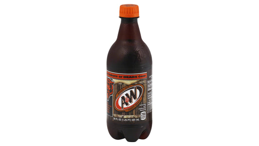 A&W Root Beer Soda, 20 Fl Oz Bottle