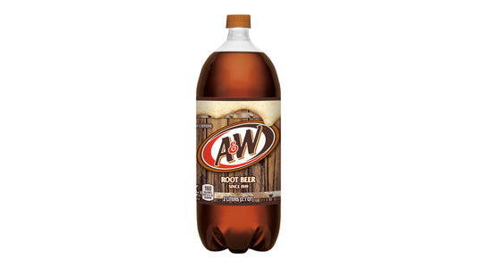 A&W No Caffeine Root Beer Soda 2 Lt Bottle