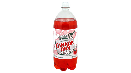 Canada Dry Zero Sugar Cranberry Ginger Ale Soda, 2 L Bottle