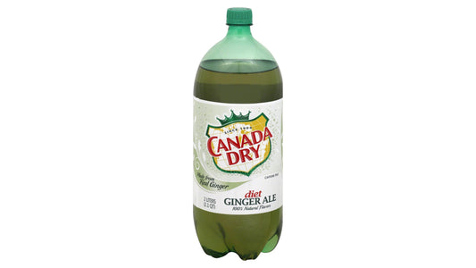 Canada Dry Zero Sugar Ginger Ale Soda - 2 L Bottle