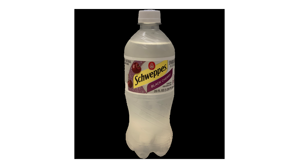 Schweppes Black Cherry Sparkling Water Beverage - 20 Fl Oz Bottle