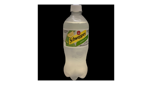 Schweppes Lemon Lime Sparkling Water Beverage, 20 Fl Oz Bottle