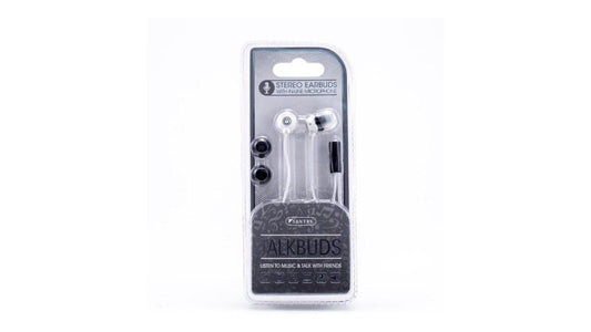 Sentry Industries Inc. Talkbuds Stereo In-Lin Mic Earbuds White