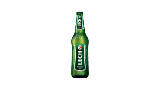 Lech Premium Beer, 16.9 Fl. Oz. Single Bottle, 4.9% ABV