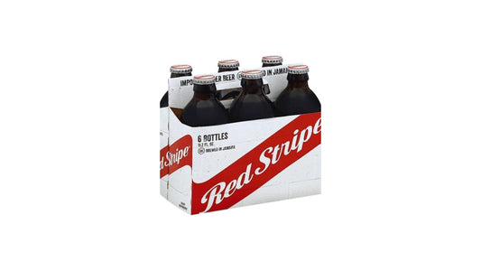 Red Stripe 6 Pack Jamaican Beer 6 11.2 Fl Oz Bottles