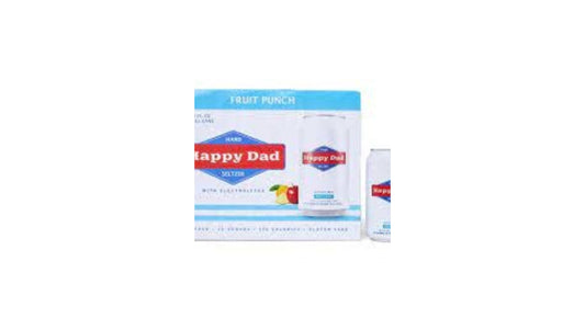 Happy Dad Hard Seltzer Fruit Punch 12 Pack Can