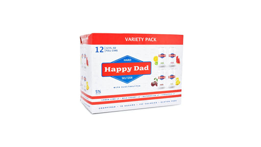 Happy Dad Hard Seltzer 12 Can Variety Pack 355ml