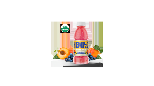 Hemp2O Apricot Blueberry Beverage, 16.9 Fo