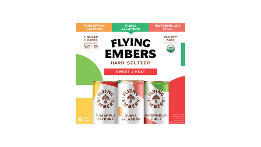 Flying Embers Sweet & Heat Hard Seltzer Variety Pack 6 12 Oz Cans
