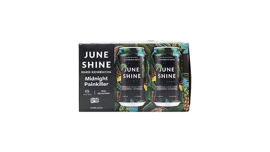 June Shine Hard Kombucha Midnight PainKiller 6 Pack 12oz Cans