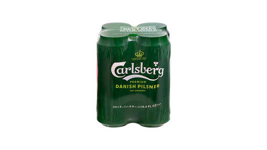 Carlsberg Danish Pilsner Beer - 4pk/16.9 Fl Oz Cans