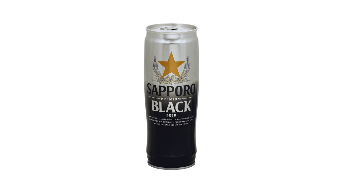 Sapporo Premium Black Beer Can