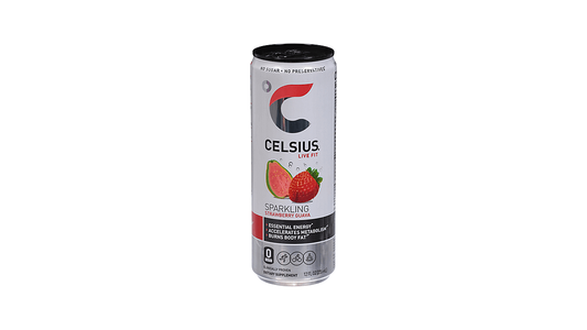 Celsius Sparkling Strawberry Guava Energy Drink - 12 Fl Oz Can