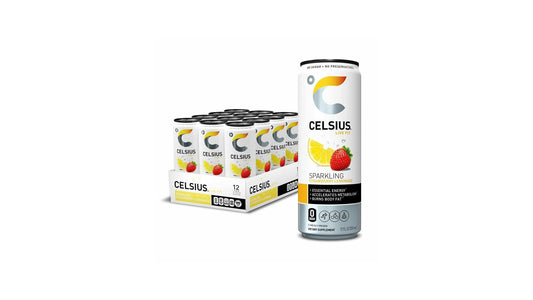 Celsius Sparkling Strawberry Lemonade Energy Drink - 12 Fl Oz Can
